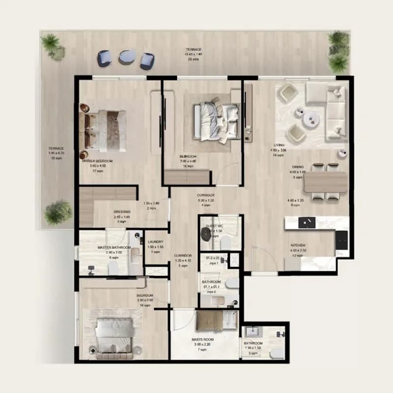 3 BR