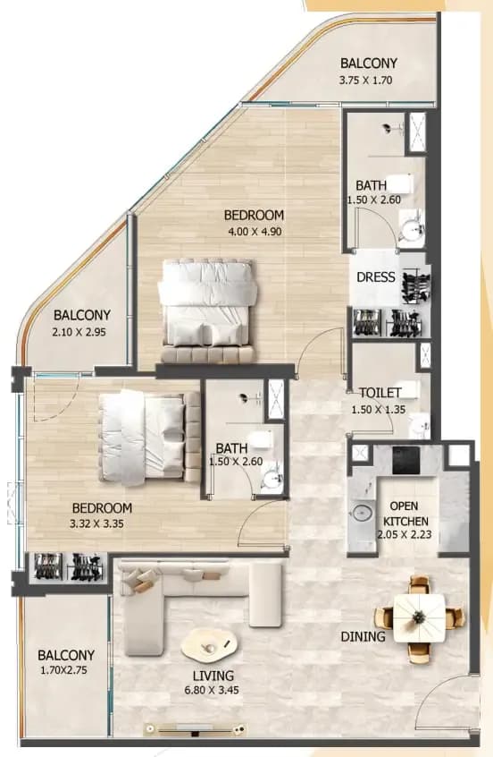 2 BR
