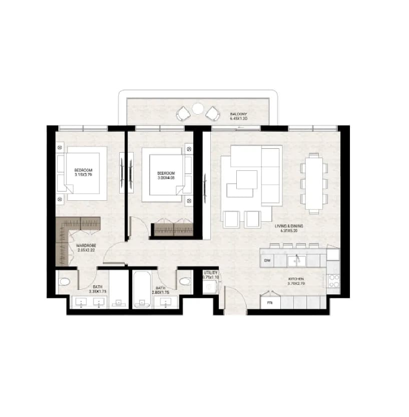 2 BR
