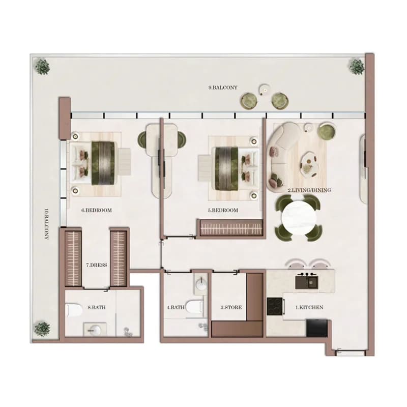 2 BR