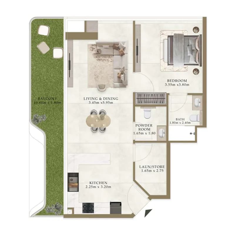1 BR