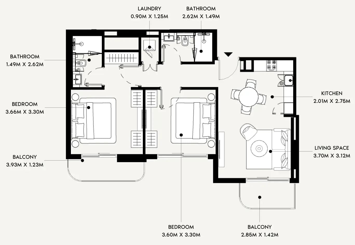 2 BR