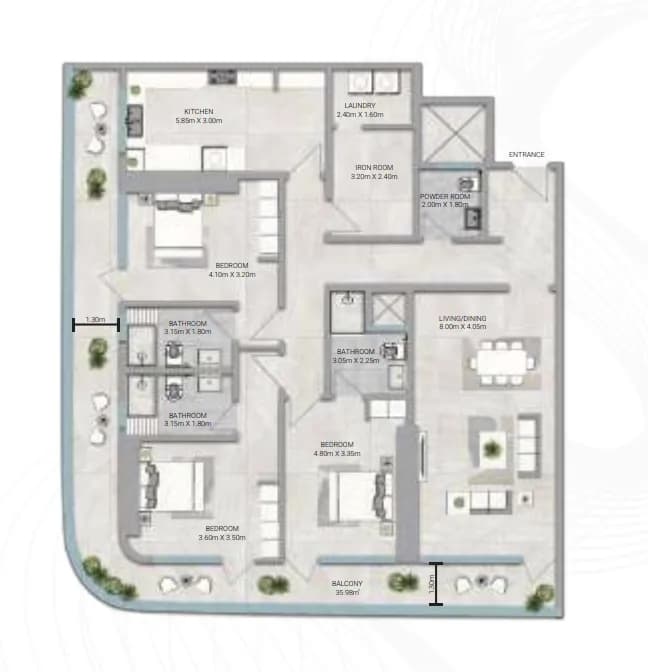 3 BR