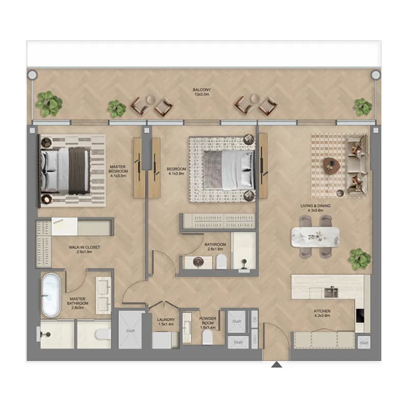 2 BR