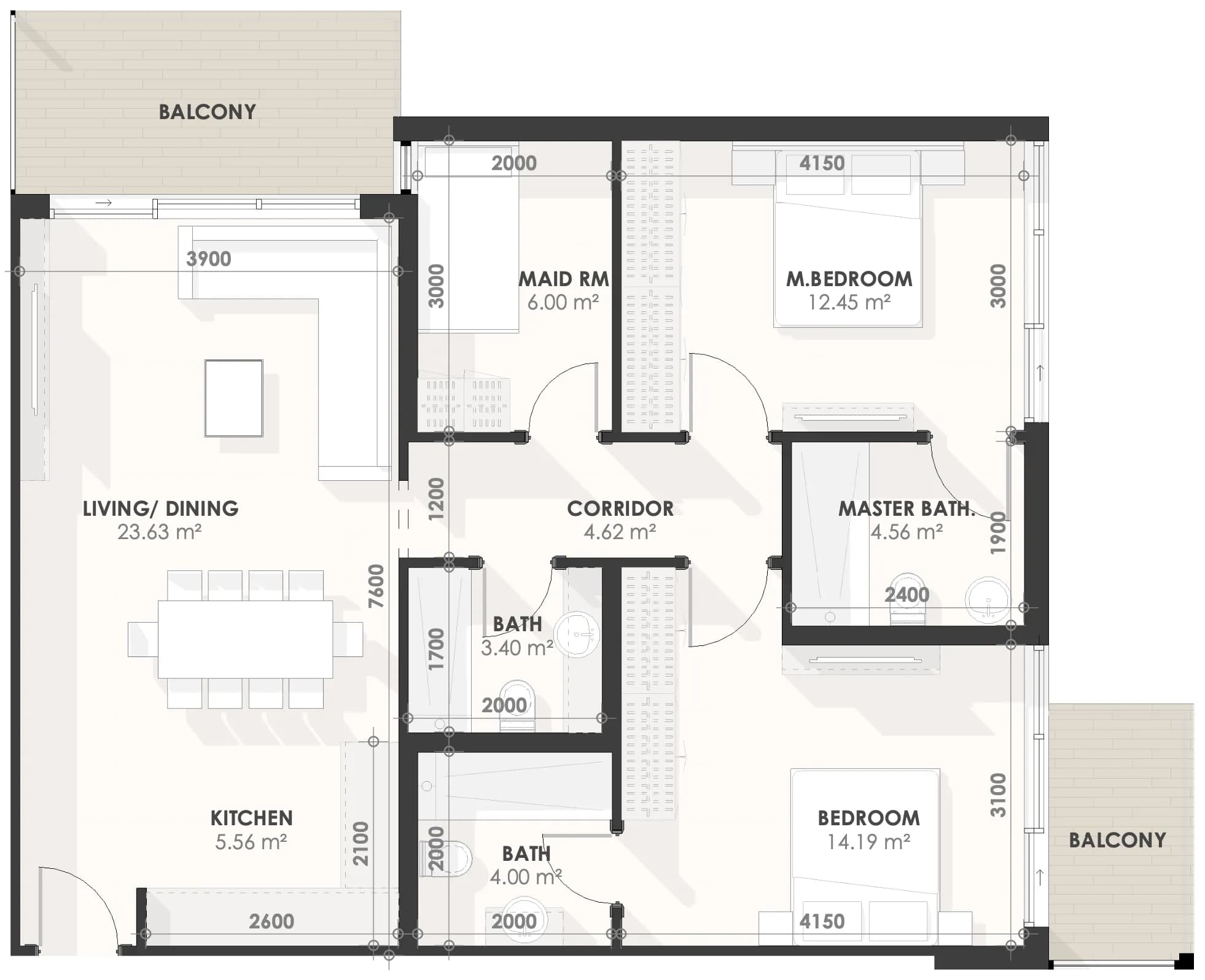 2 BR
