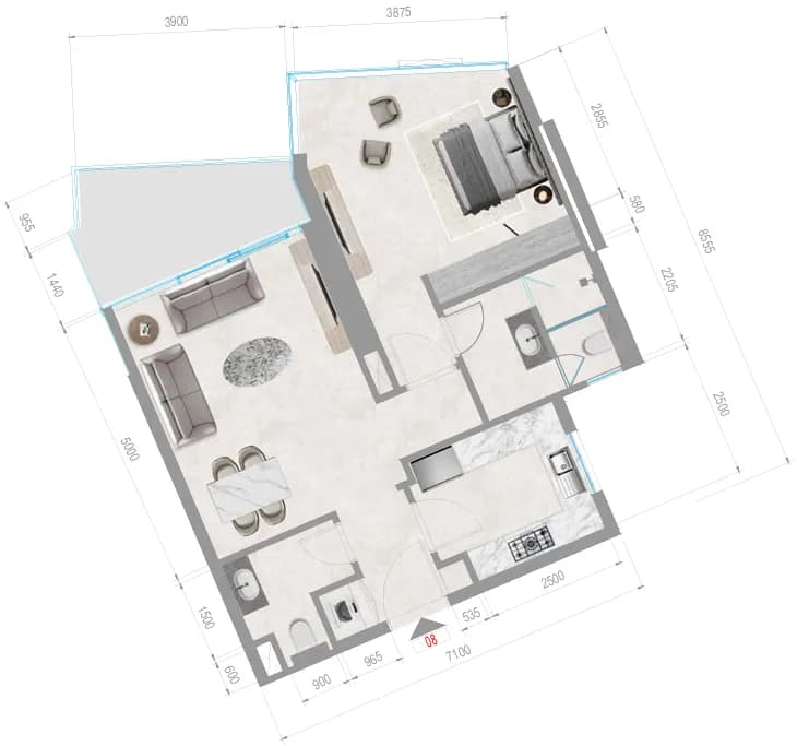 1 BR