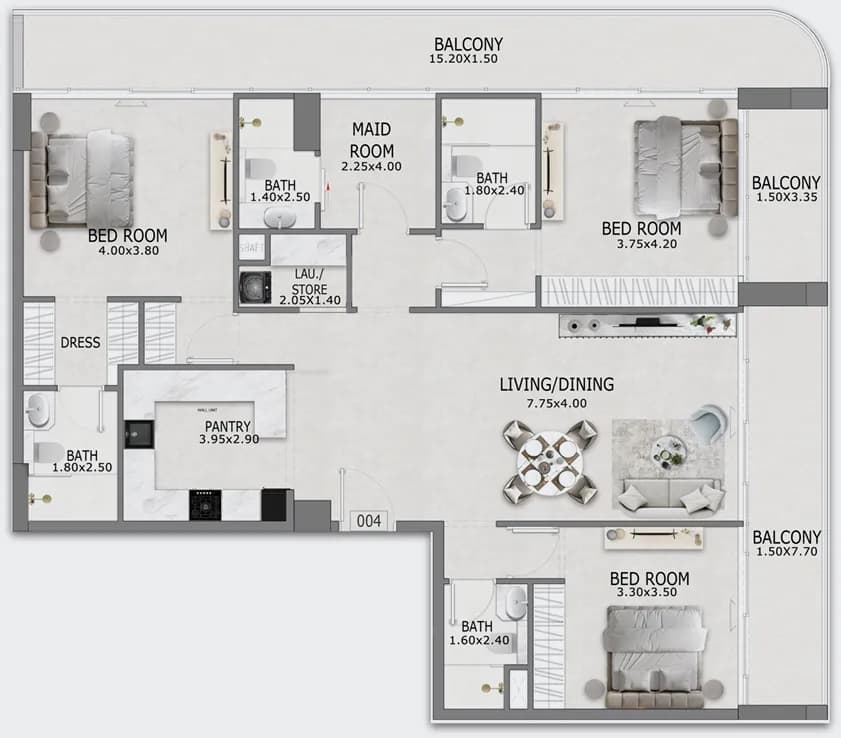3 BR