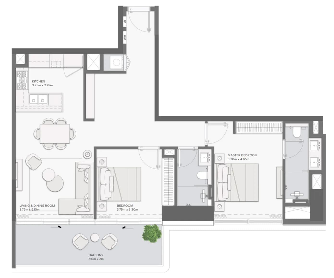 2 BR