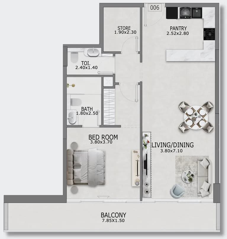 1 BR