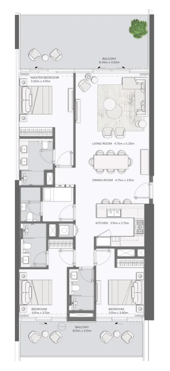3 BR