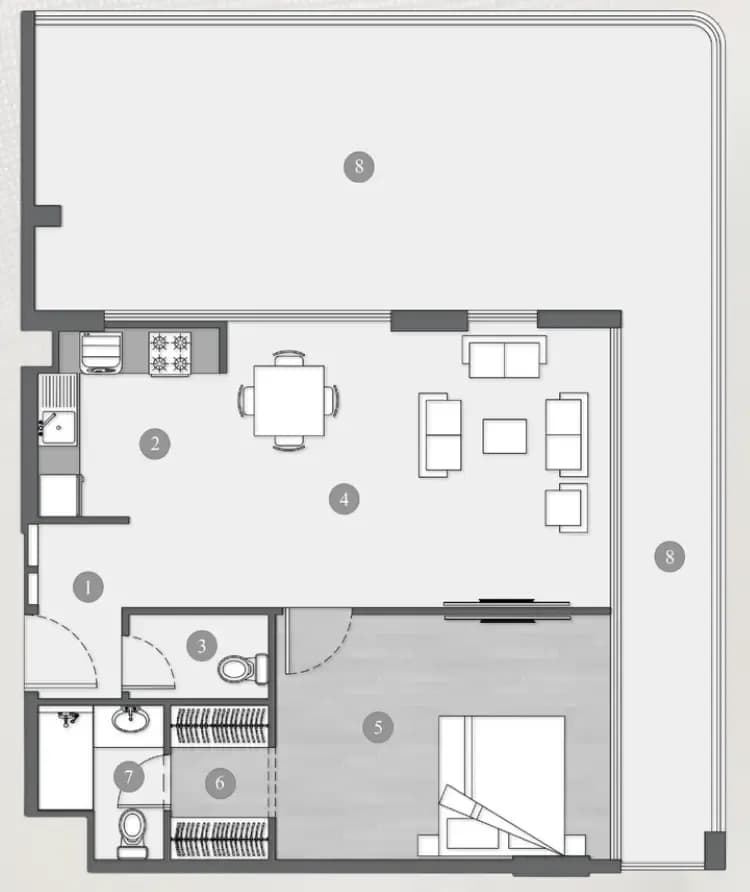 1 BR