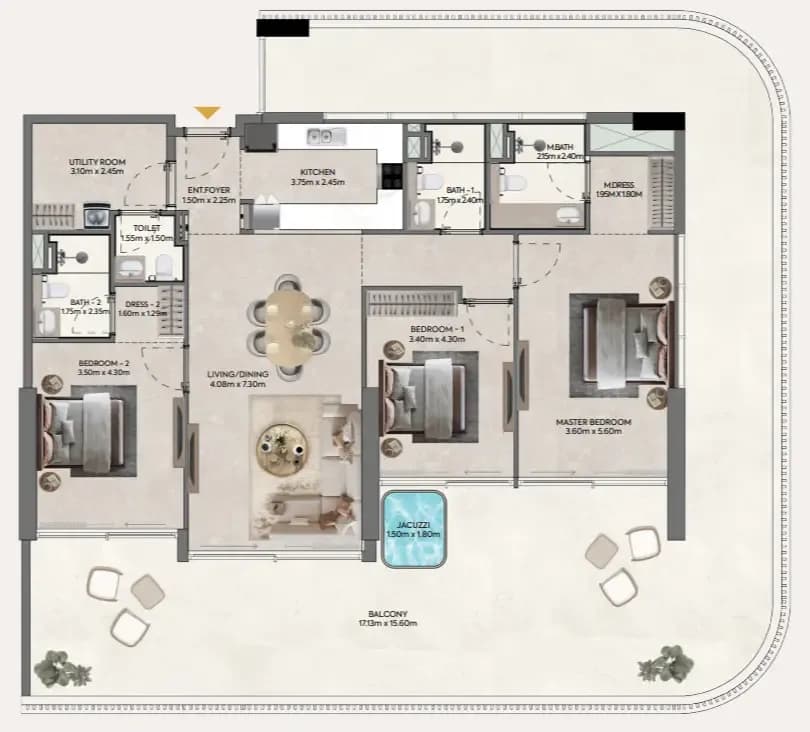 3 BR