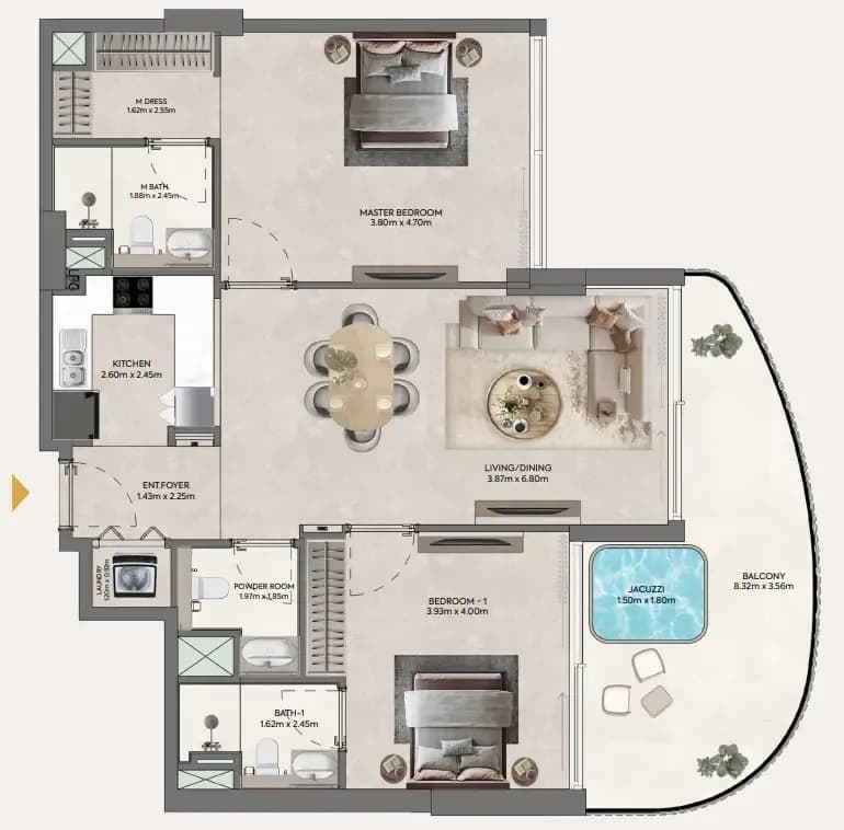 2 BR