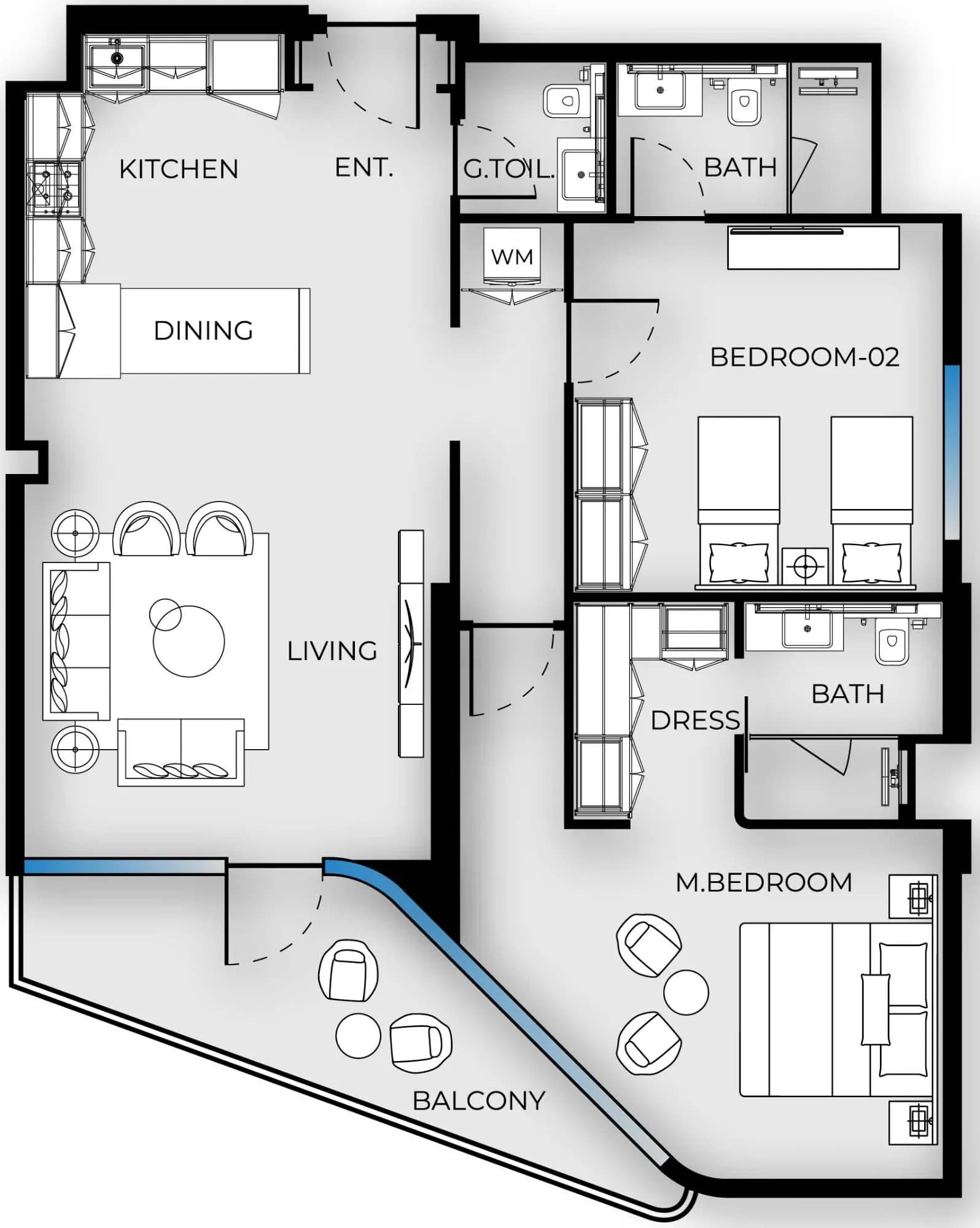 2 BR
