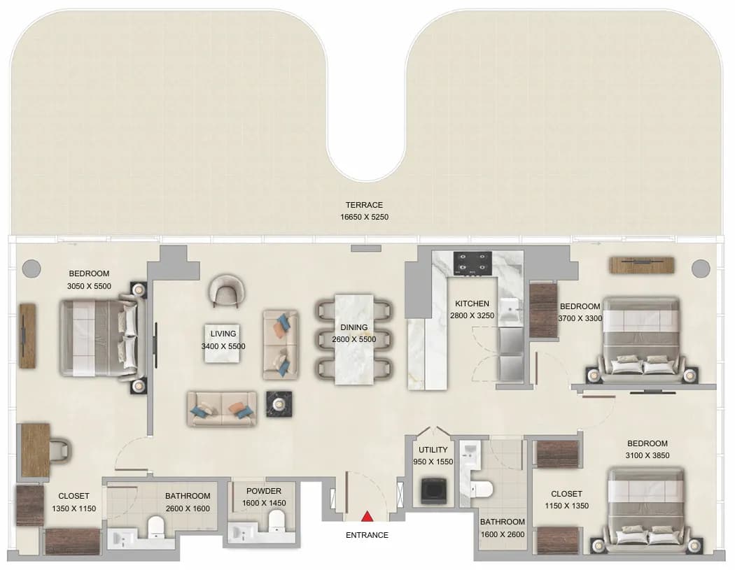 3 BR