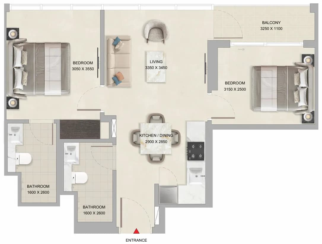 2 BR