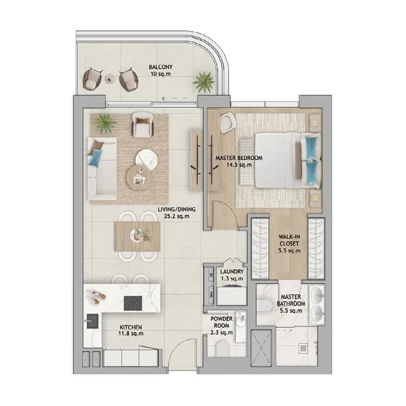 1 BR