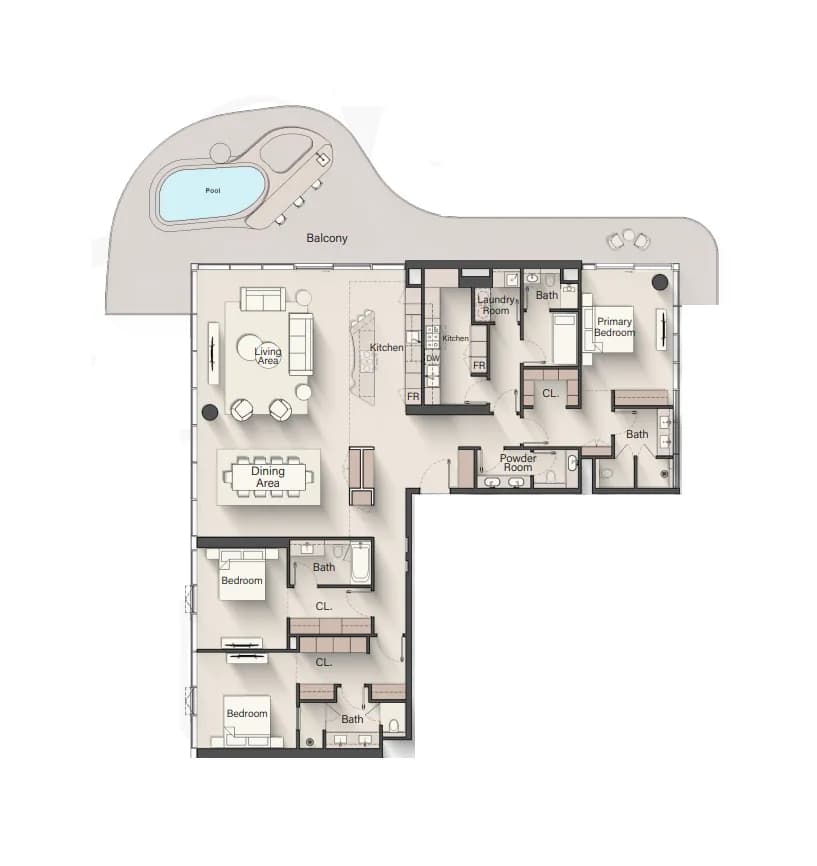 3 BR