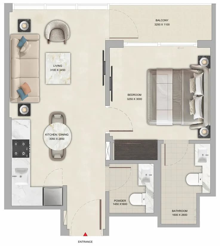 1 BR