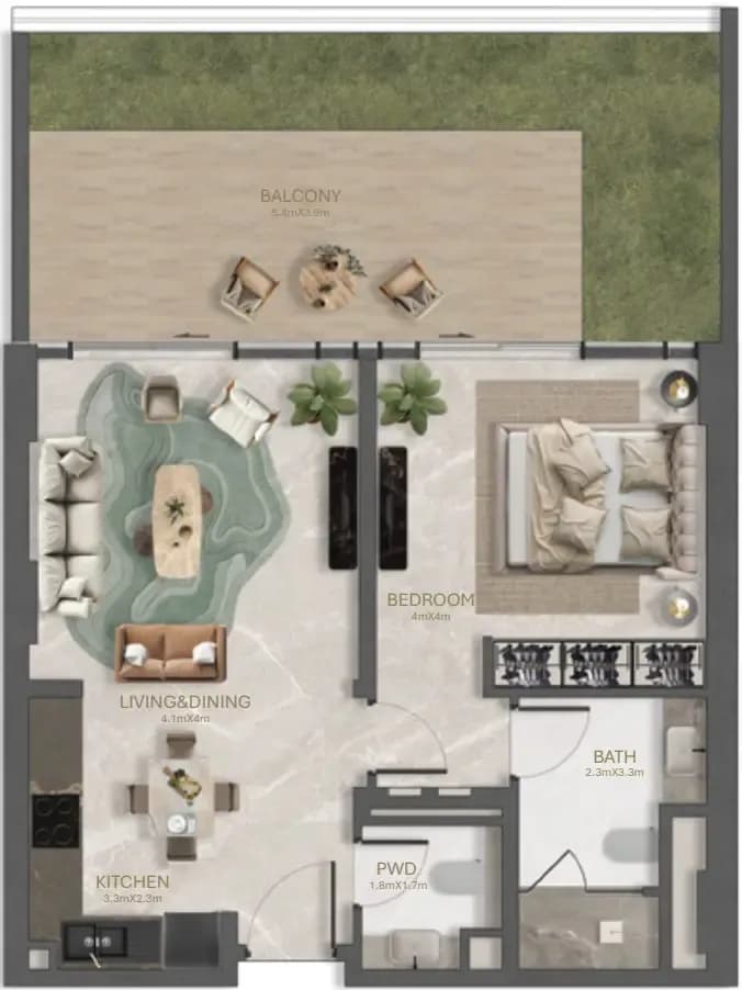 1 BR