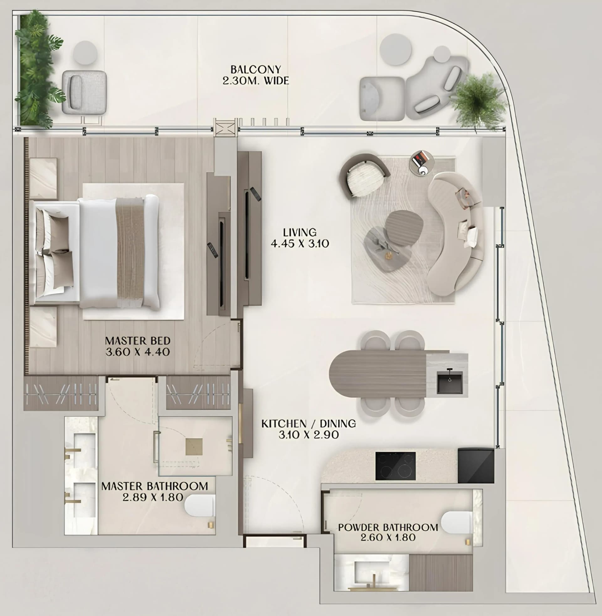 1 BR