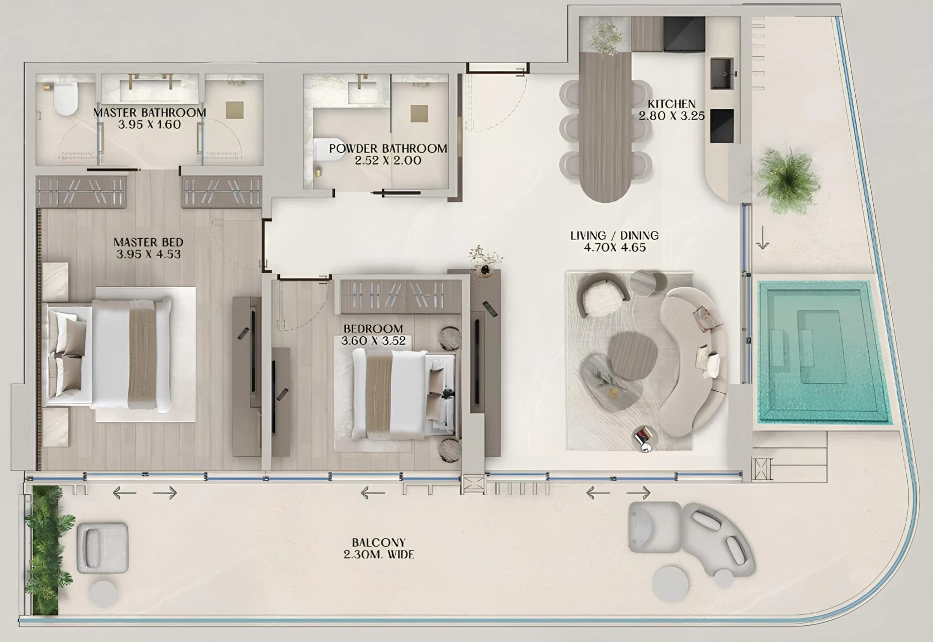2 BR