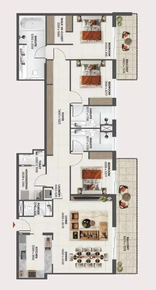 3 BR