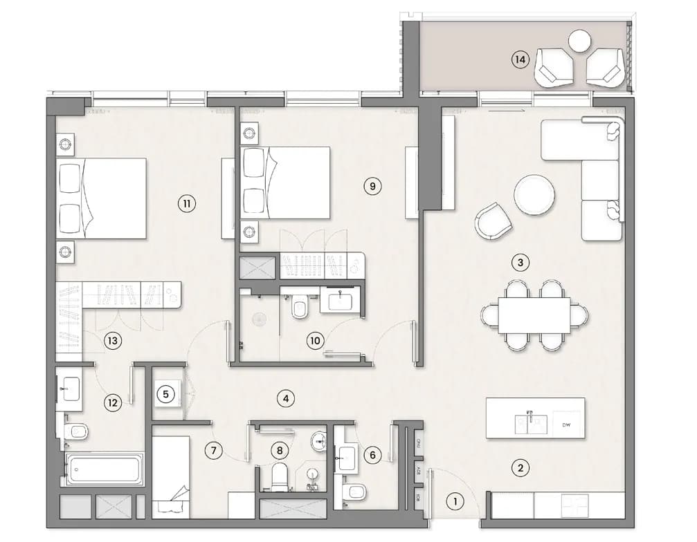 2 BR