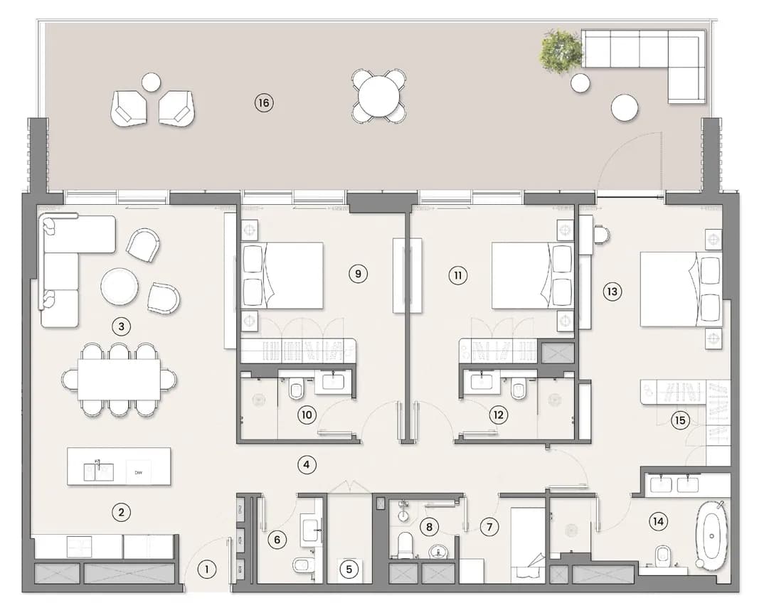 3 BR