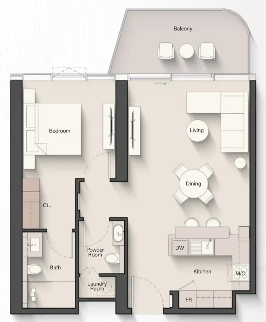 1 BR