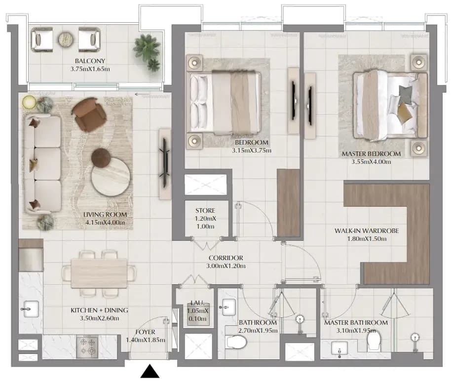 2 BR