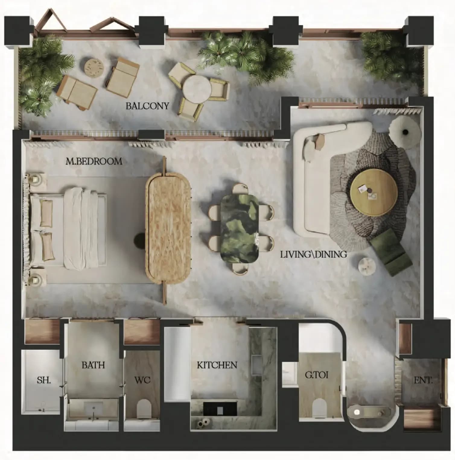 1 BR