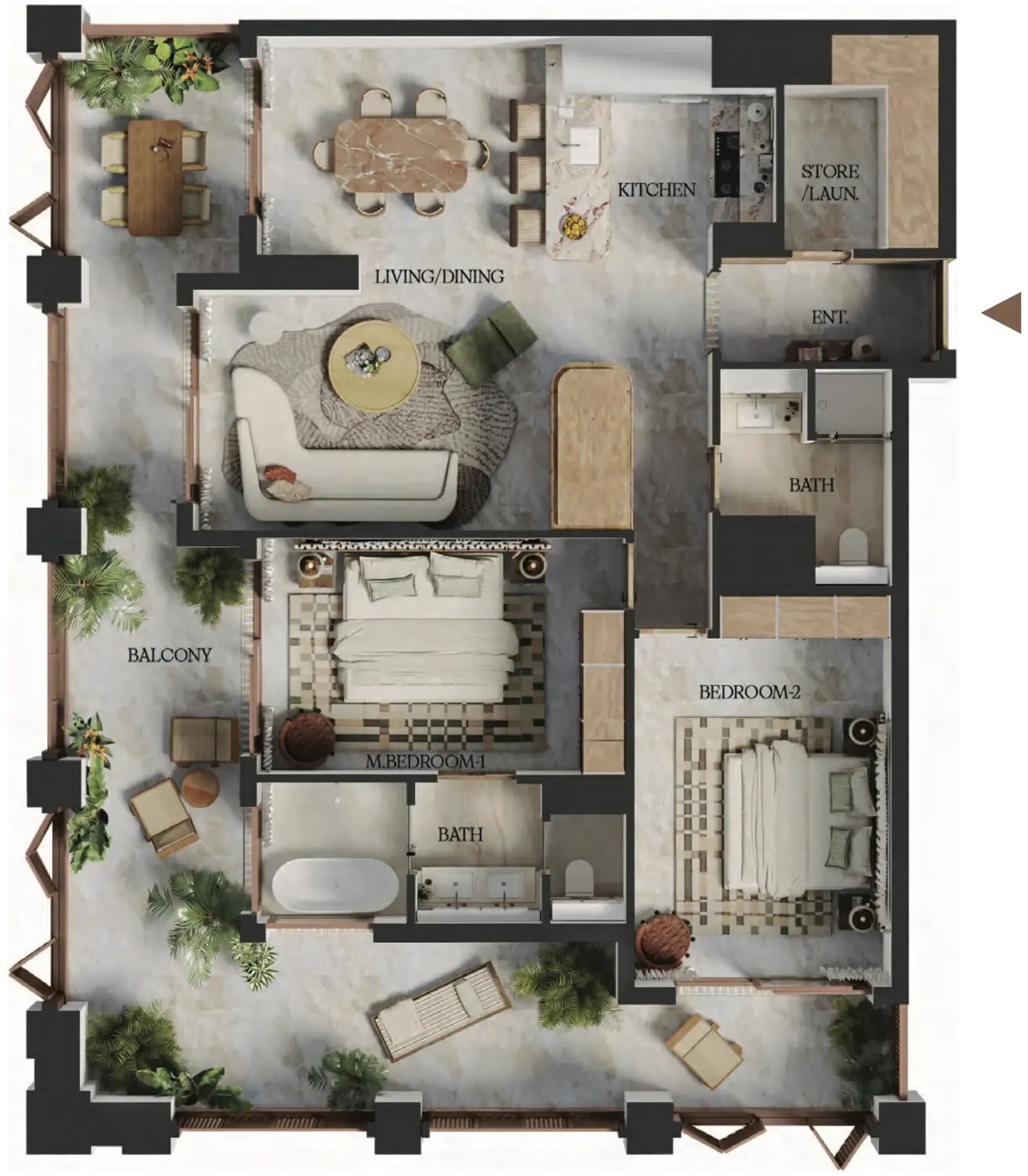 2 BR