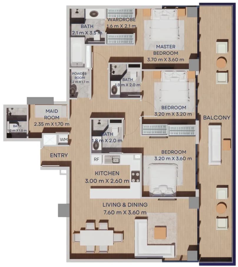 3 BR
