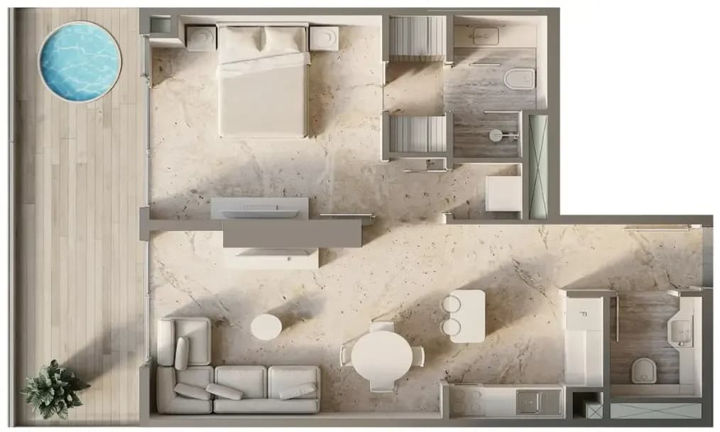 1 BR