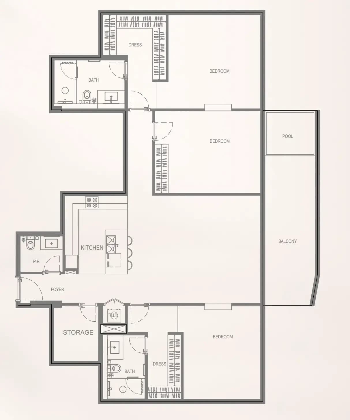 3 BR