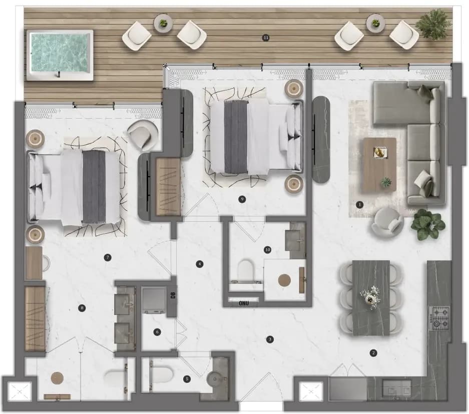 2 BR