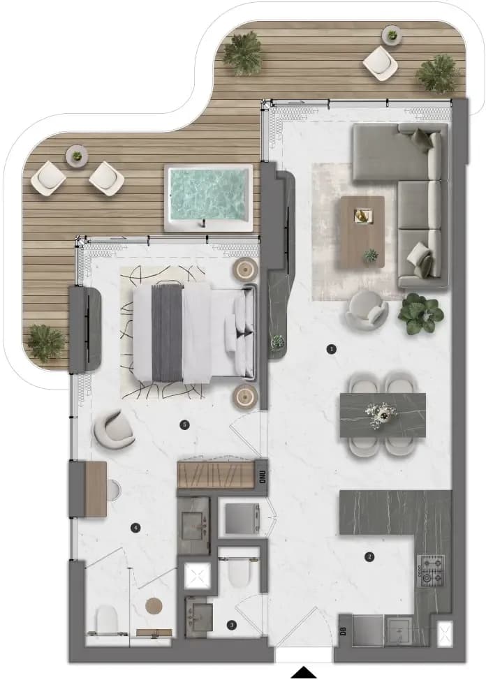 1 BR