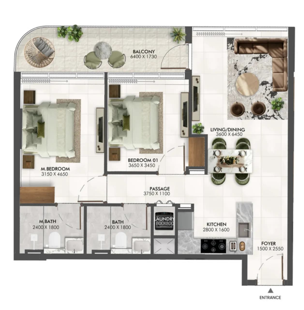 2 BR