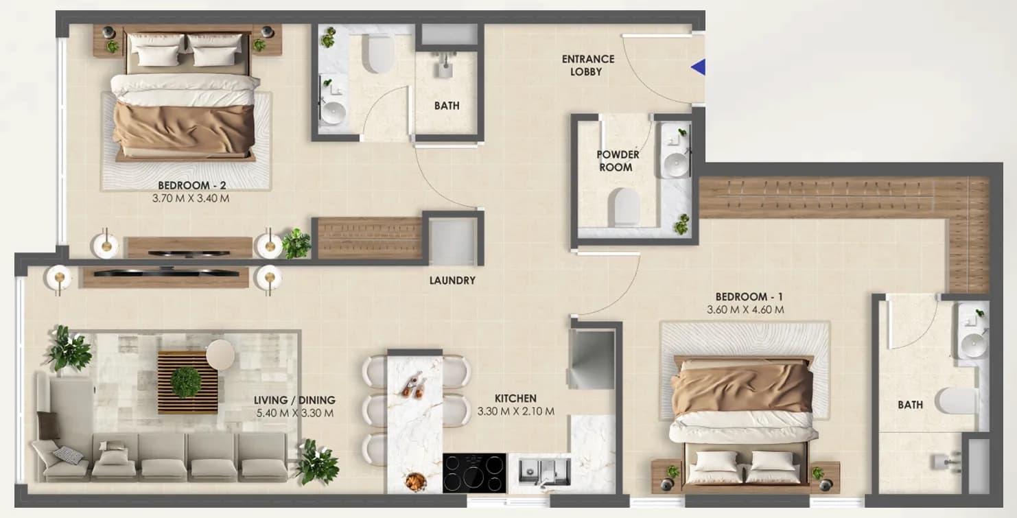 2 BR