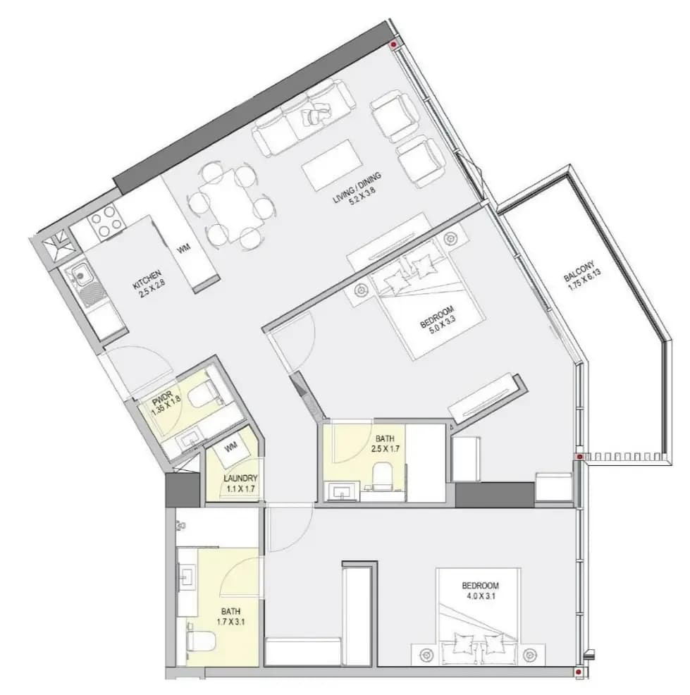 2 BR