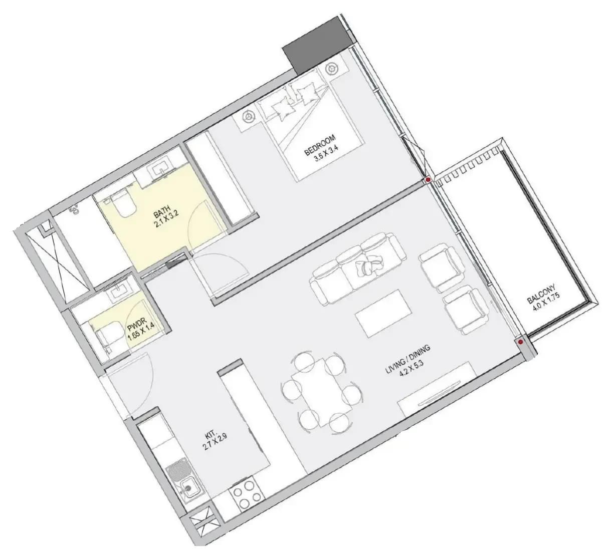 1 BR