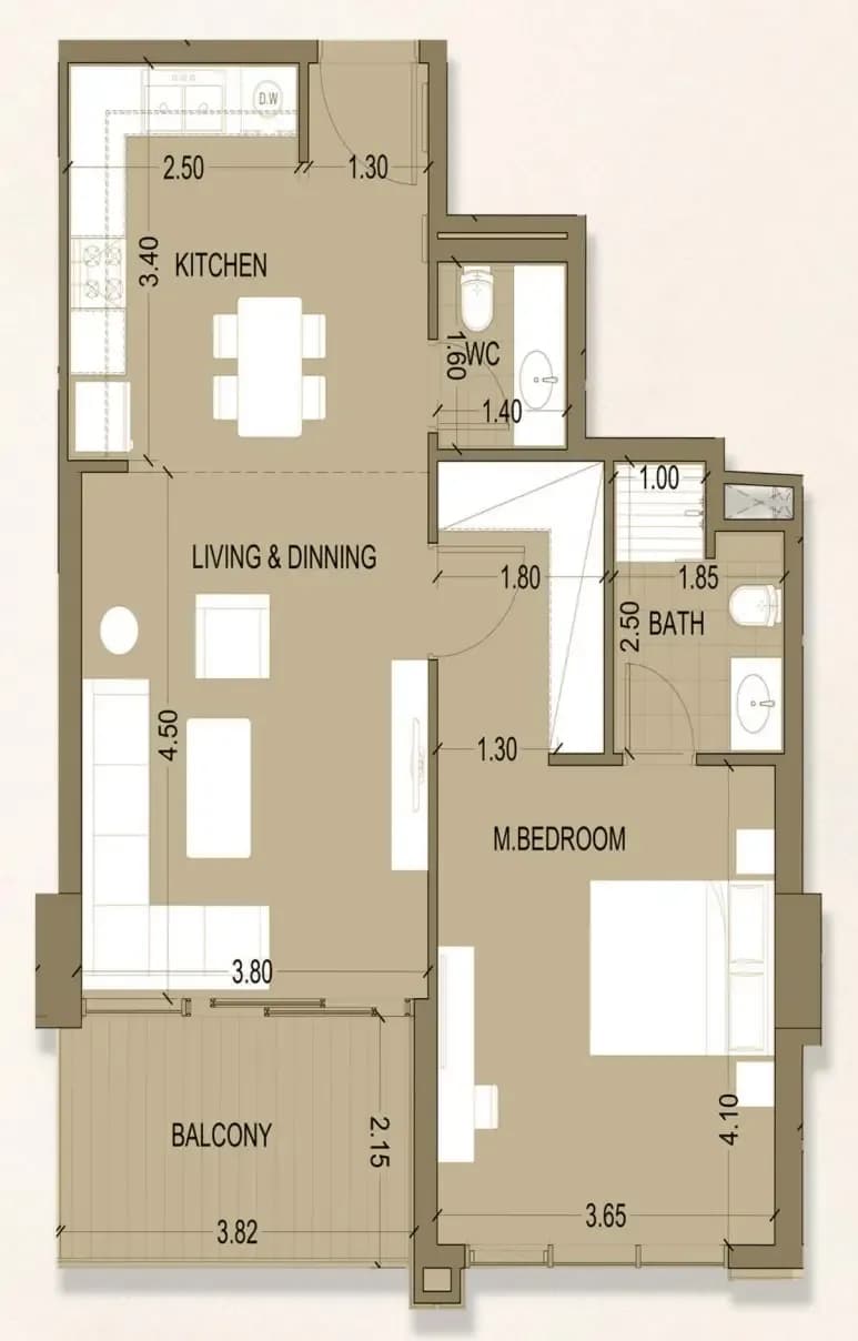 1 BR