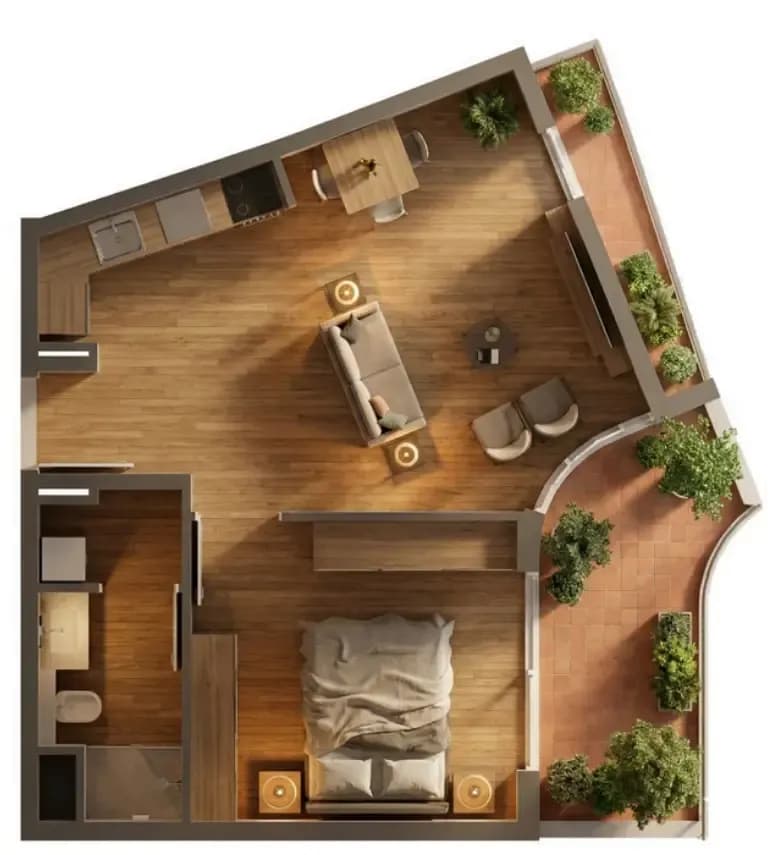 1 BR
