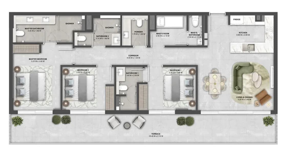 3 BR