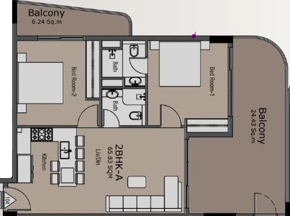 2 BR