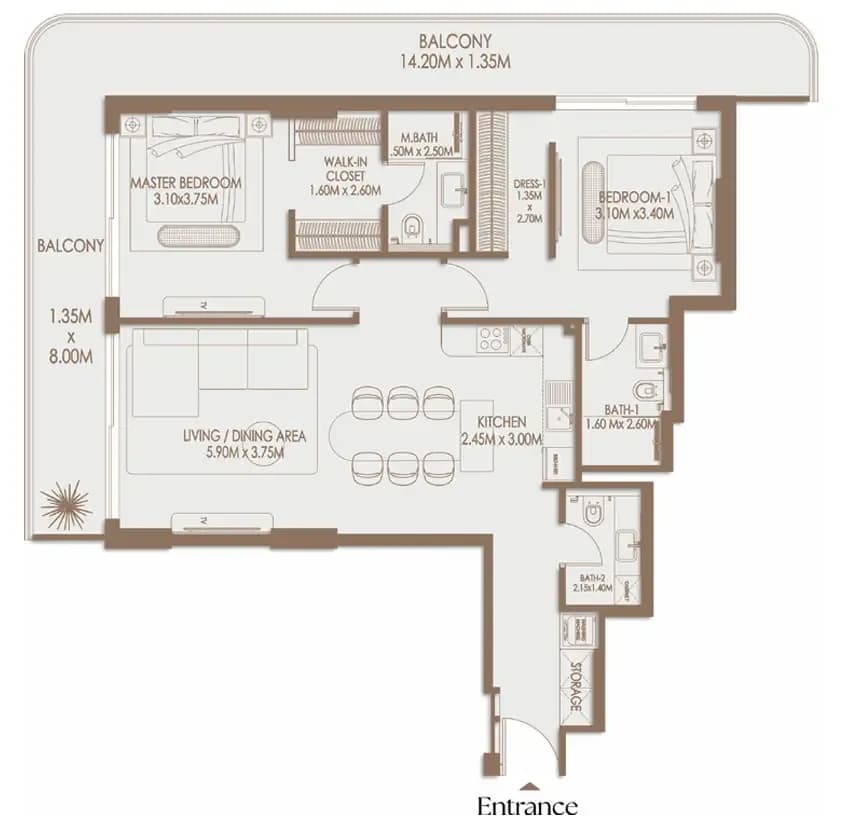 2 BR
