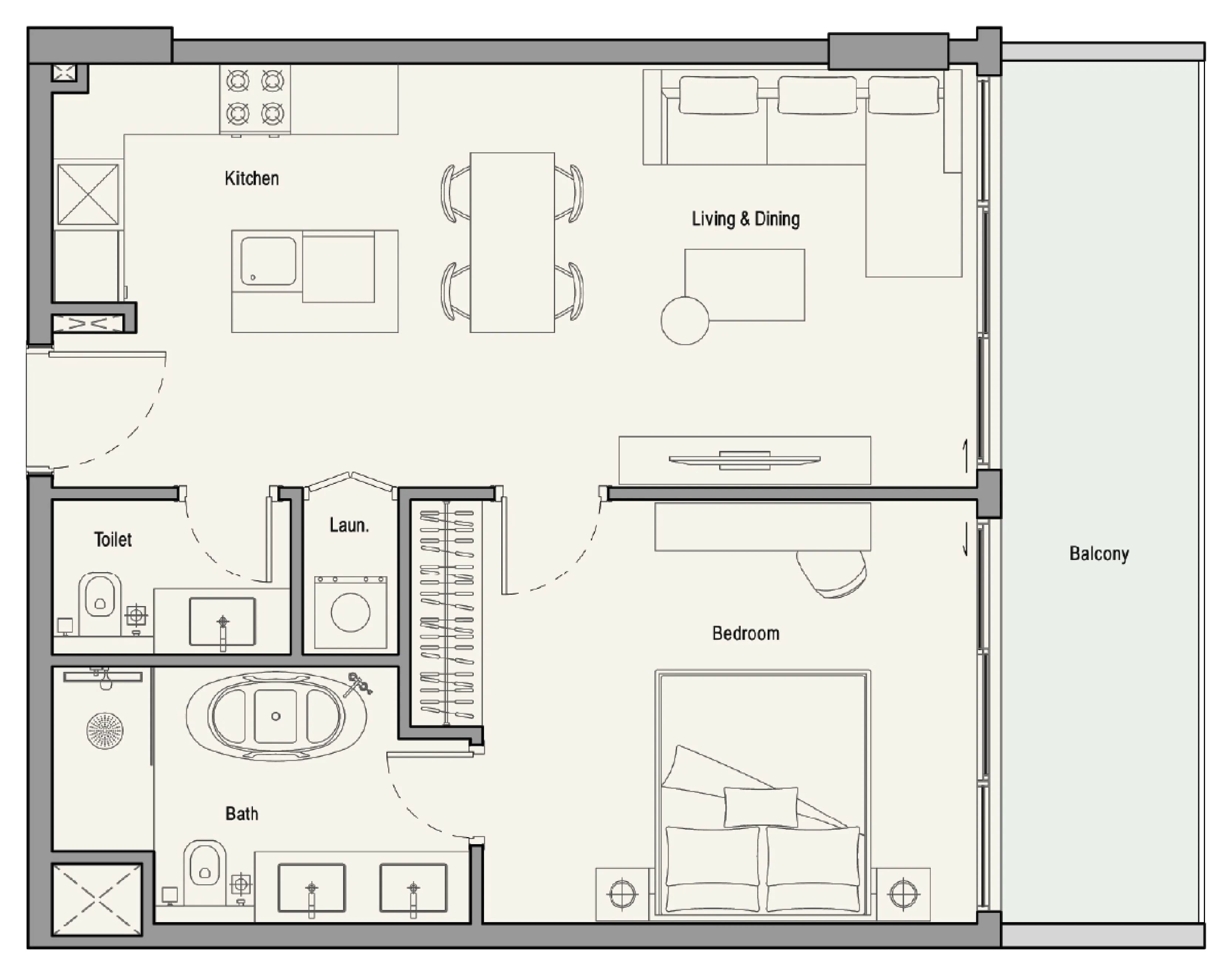 1 BR