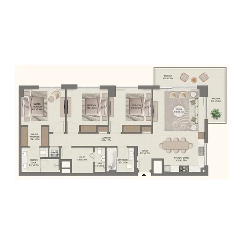 3 BR