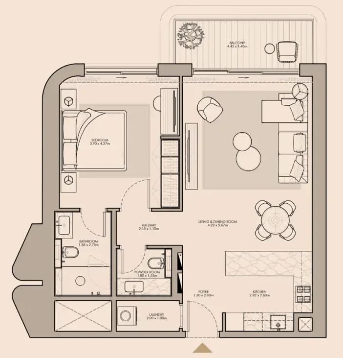 1 BR